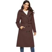 Kemer Detaylı Aksesuarlı Kaşe Kaban thumbnail 1