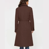 Kemer Detaylı Aksesuarlı Kaşe Kaban thumbnail 3