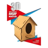 Ahşap Sound Demonte Ahşap Maket Kuş Evi - 1