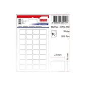 Tanex Ofc-110 Çıkartma Etiket 22x16 Mm (beyaz 320 Li - Renkliler 160 Lı Paket) - 1