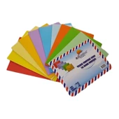 Doğan Zarf Renkli Zarf 20 Gr Karışık Paket 10 Renk 13x18 Cm 1 - 1