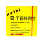 Temat  Yapışkanlı Not Kağıdı 75X75 Sarı Fosforlu - 1