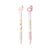 Mikro Toz Pembe Flamingo 3 Renk Multi Tükenmez Kalem Adet - 1