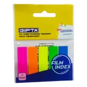 Gıpta Gıpta Film Index 5 Renk Yapışkan Notluk 12 x 45 mm 25 Yaprak - 1