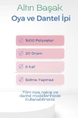3 Adet Altınbaşak Oya ve Dantel İpi 20 gr - Royaleks - No: 763 - 392 - 356 - 2