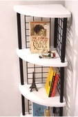 PEKA Çevir Kur 5 Raflı Dekoratif Köşe Rafı Aksesuar Rafı Kitaplık thumbnail 3