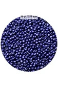 Lacivert Renk 4 mm Yaklaşık 220 adet/20 gram Cam Boncuk Oya Yazma Bileklik ve Kolye - 1