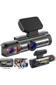 Çift Kameralı Araç Içi Kamera 1080P Full Hd, Gece Görüşü, G-Sensör, Park Modu, 3.16” Ekran - 1