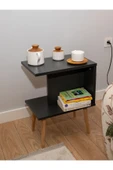 PEKA Yan Sehpa - Salon - Oturma Odası Zigon Sehpa - Antrasit - 4