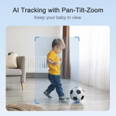 Simsky Akıllı Bebek Monitörü 2×4MP Kamera, 6X Yakınlaştırma - Ek Kamera - 4