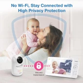VTech Kamera ve Ses Özellikli, Pan Tilt Zoom - 7 Inc IPS Ekran - 1 Kamera - 4