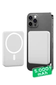 Iphone Uyumlu 5000 Mah Wireless Magsafe Batarya-kablosuz Şarj Powerbank - 1