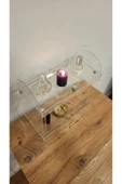 HomeSide İki Katlı Makyaj ve Takı Düzenleyici - Masa Üstü Parfüm Standı, Banyo Organizer Rafı - 4