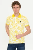U.S. Polo Assn. Erkek Açık Sarı Polo Yaka T-Shirt thumbnail 1