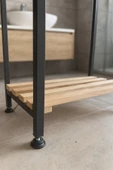 PEKA 4 Raflı Metal Banyo Düzenleyici Çok Amaçlı Raf Mutfak Düzenleyici Dolap - 4