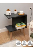 PEKA Yan Sehpa - Salon - Oturma Odası Zigon Sehpa - Antrasit - 1