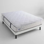 Homedius Luxury %100 Pamuk Kapitoneli Vatkalı Yatak Koruyucu Alez Beyaz 200x200 - 10