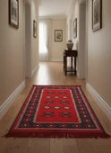 Etnik Motifli Otantik Dekoratif Kilim Desenli Halı (60cmx90cm) M1 - 1