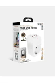 Tekli Yüksek Voltaj Korumalı Duvar Prizi 2x Type-c 1x Usb Çıkışlı Priz Grup Priz Çoğaltıcı Siyah - 4