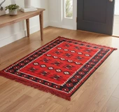 Etnik Motifli Otantik Dekoratif Kilim Desenli Halı (80cmx125cm) M1 - 1