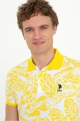 U.S. Polo Assn. Erkek Açık Sarı Polo Yaka T-Shirt thumbnail 2