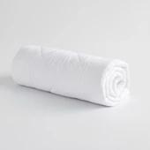 Homedius Luxury %100 Pamuk Kapitoneli Vatkalı Yatak Koruyucu Alez Beyaz 180x200 - 3