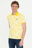 U.S. Polo Assn. Erkek Açık Sarı Polo Yaka T-Shirt thumbnail 3
