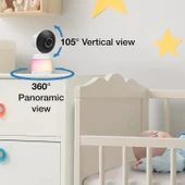 VTech Akıllı WiFi Bebek Monitörü, 2K CMOS Sensörlü 5.5 Inc - 1 Kamera - 2