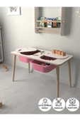 PEKA Çocuk Oyun Ve Aktivite Masası - Pembe Sepetli - 1