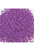 Mor Renk 4 mm Yaklaşık 1100 adet / 100 gram Cam Boncuk Oya Yazma Bileklik ve Kolye - 3