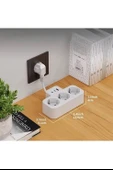 Çoklu Kablolu Priz Yüksek Gerilim Korumalı 3’lü Priz 1x Usb 2x Type-c Çıkışlı Grup Priz Çoğaltıcı Siyah - 3