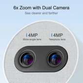 Simsky Akıllı Bebek Monitörü 2×4MP Kamera, 6X Yakınlaştırma - Ek Kamera - 2