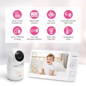VTech Kamera ve Ses Özellikli, Pan Tilt Zoom - 7 Inc IPS Ekran - 1 Kamera - 2