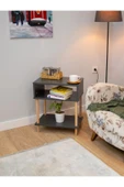 PEKA Yan Sehpa - Salon - Oturma Odası Zigon Sehpa - Antrasit - 4