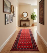 Etnik Motifli Otantik Dekoratif Kilim Desenli Halı (80cmx300cm) M1 - 1