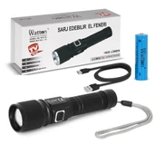 Cree Tg Led 1000 Lümen Göstergeli Fonksiyonel El Feneri  Wt-732 - 1