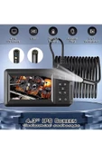 Vtn-008 Ekranlı Çift Kameralı 10 Mt Sert Kablo Yılan Endoskop Kamera 8 Mm 4.3 Inc - 3