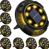 4'lü Solar Panelli Kazıklı Zemin Solar Ledi 8+4 Led Gün Işığı - 1