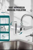 Krom Tasarruflu 4 Modlu Ayarlanabilir Musluk Başlığı Lavabo Batarya Fıskiye Ucu Perlatör - 2