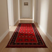Etnik Motifli Otantik Dekoratif Kilim Desenli Halı (80cmx200cm) M1 - 1