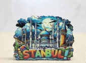 Ahşap İstanbul Temalı Magnet Alk4597 - 1