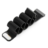 Huawei Watch GT5 Pro 42mm Uyumlu Manyetik Milanese Loop Metal Kordon   Siyah thumbnail 6