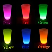 Neon Parti Glow Bardak 1.5 Oz Karışık Renk 1 Adet Tekli - 1