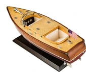 SAILINGSTORY Ahşap Tekne Riva Aquarama Sürat Teknesi 1/20 Ölçekli - 3