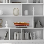 SAILINGSTORY Ahşap Tekne Riva Aquarama Sürat Teknesi 1/20 Ölçekli - 5