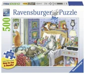Ravensburger Cat Nap 500 Parça Büyük Puzzle - 14966 - 1