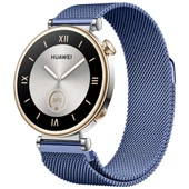 Huawei Watch GT4 41mm Uyumlu Manyetik Milanese Loop Metal Kordon   Lacivert thumbnail 1