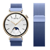 Huawei Watch GT4 41mm Uyumlu Manyetik Milanese Loop Metal Kordon   Lacivert thumbnail 3