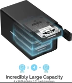 SABRENT USB SATA Çoklu Yuvalı Harici Sabit Sürücü Bağlantı İstasyonu (EC-DSK2) - 5