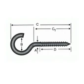 Açık Piton, Kanca, Çengel 20x80 - 144 Adet thumbnail 2